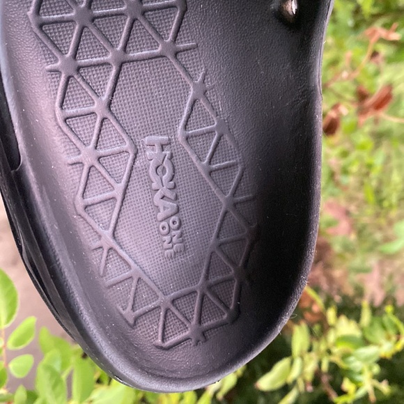 Hoka Women's Ora Recovery Sandal Size 9 Platform Sport Slide Triple Black READ - Picture 8 of 17
